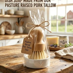 Eco-Friendly Dish Soap and Brush Set